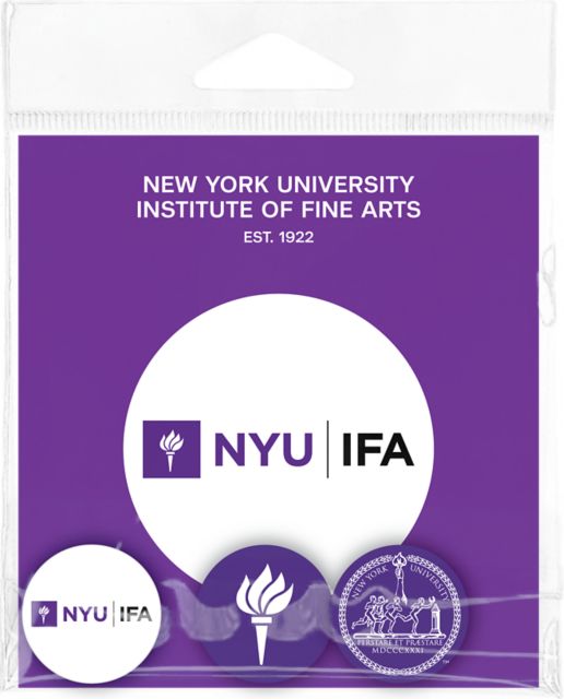 New York University Institute of Fine Arts Buttons 3 Pack