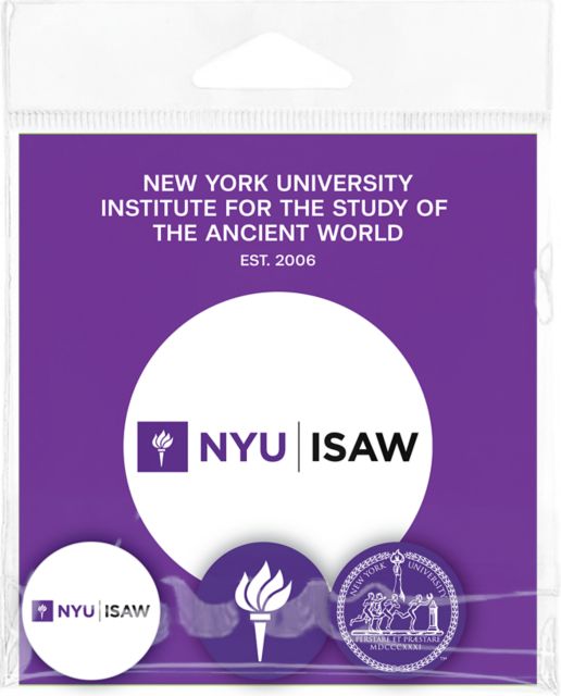 New York University ISAW Buttons 3 Pack