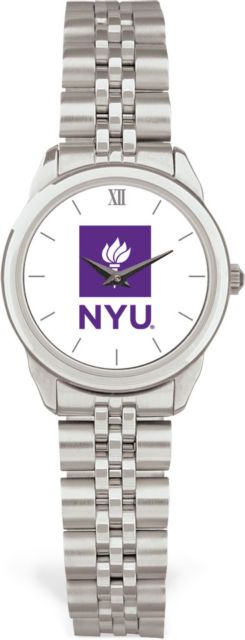New York University CSI Women's Silver Rolled Link Watch (Gift Boxed) with Colored Medallion - ONLINE ONLY