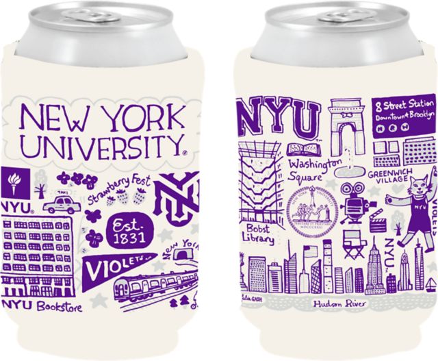 New York University Julia Gash Can Coozie