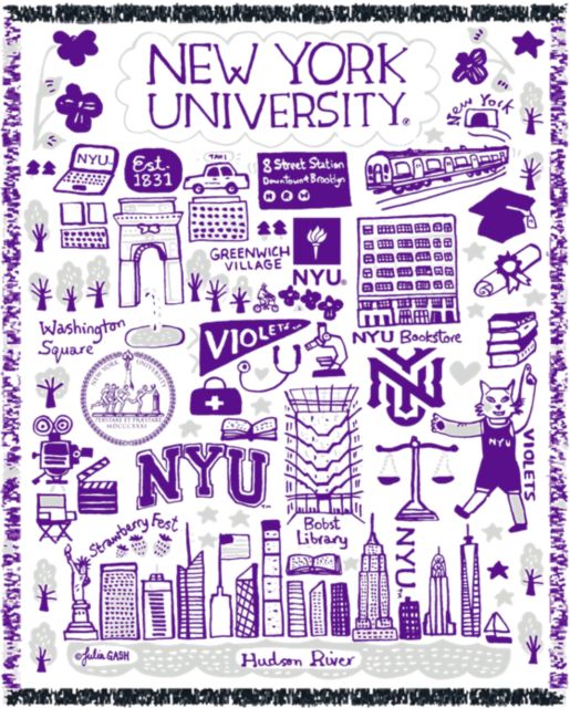 New York University Tapestry Blanket
