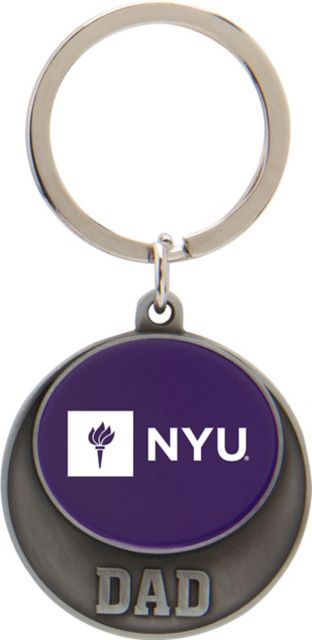 New York University Dad Keychain