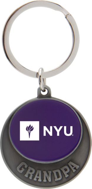 New York University Grandpa Keychain