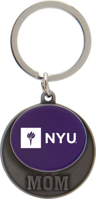 New York University Mom Keychain