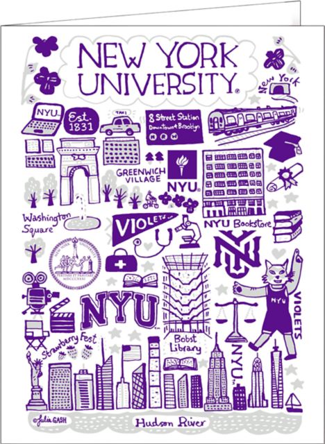 New York University 10 Pack Notecards