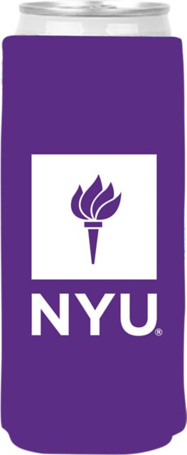 New York University Slim Can Coozie