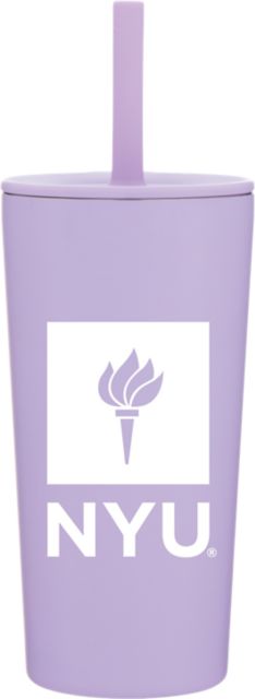 New York University 20 oz. Gatlinburg Tumbler with Straw