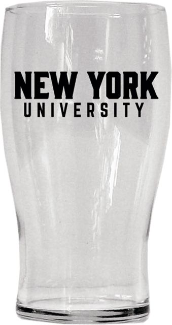 New York University 20 oz. Pub Glass