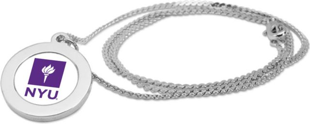 CSI Silver Pendant Necklace With Colored Medallian - ONLINE ONLY