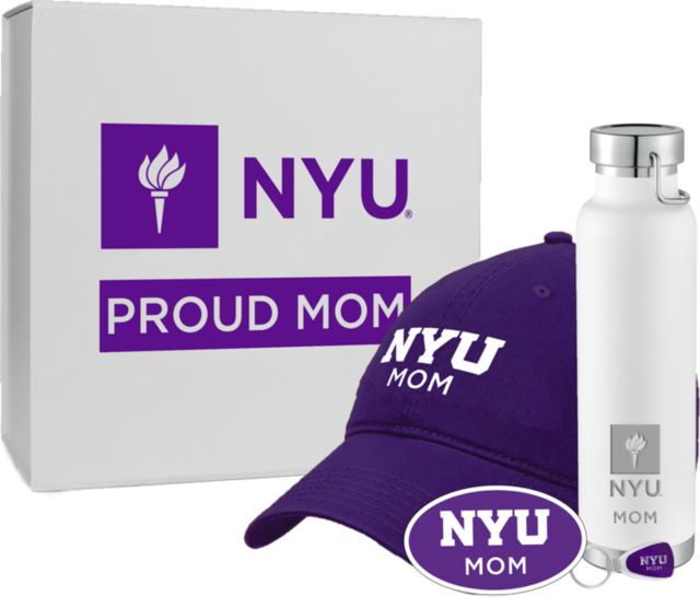 New York University Mom Leatherette Magnetic Box, 10x10x4
