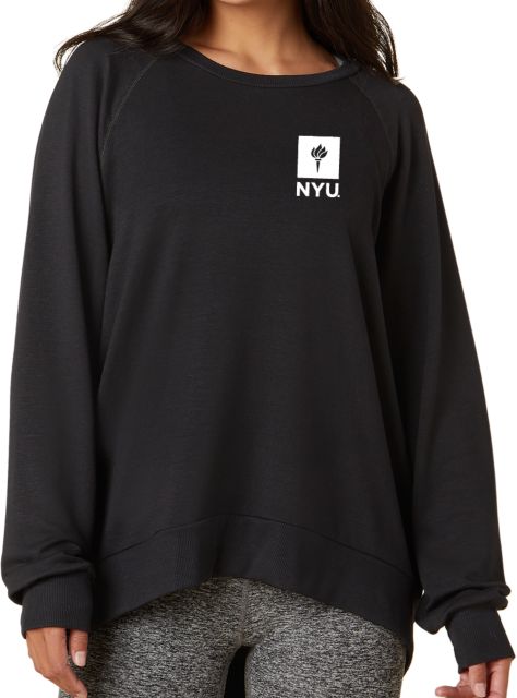 New York University Beyond Yoga Cozy Fleece Oversized Pullover Crew