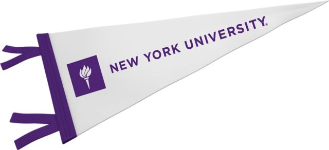 New York University 12'' x 30'' Pennant