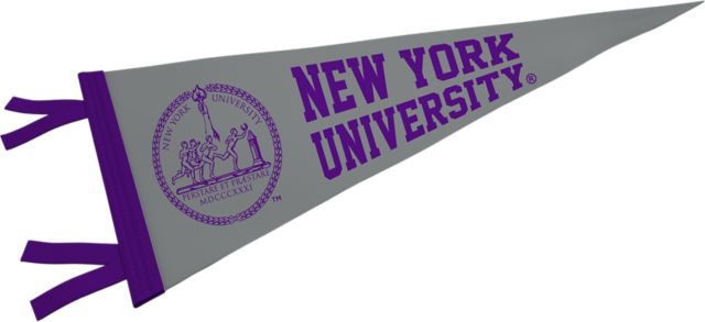 New York University 6'' x 15'' Pennant