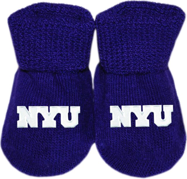 New York University Baby Booties
