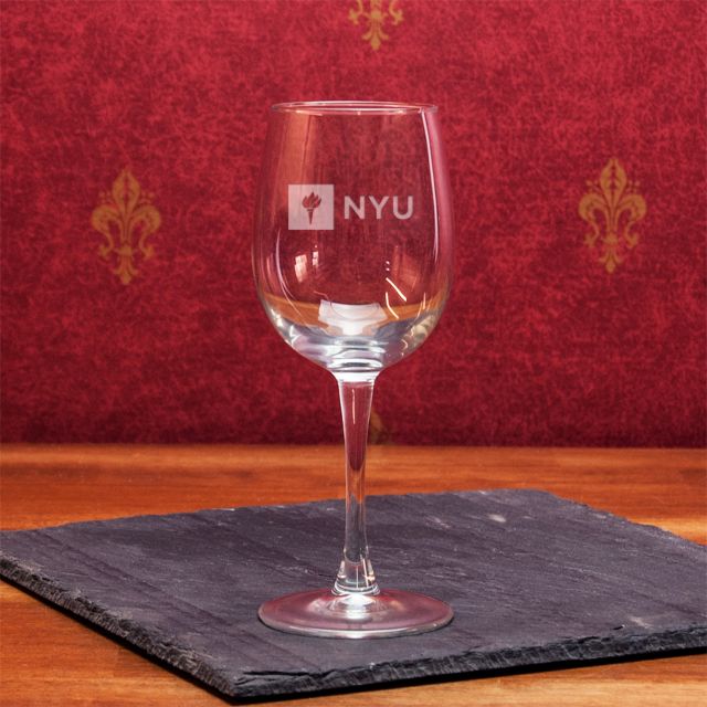 New York University 19 oz. Wine Glass