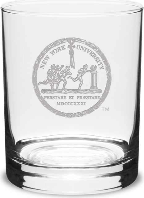 New York University 14 oz. Glass