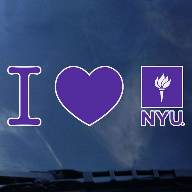 New York University I Heart' Decal