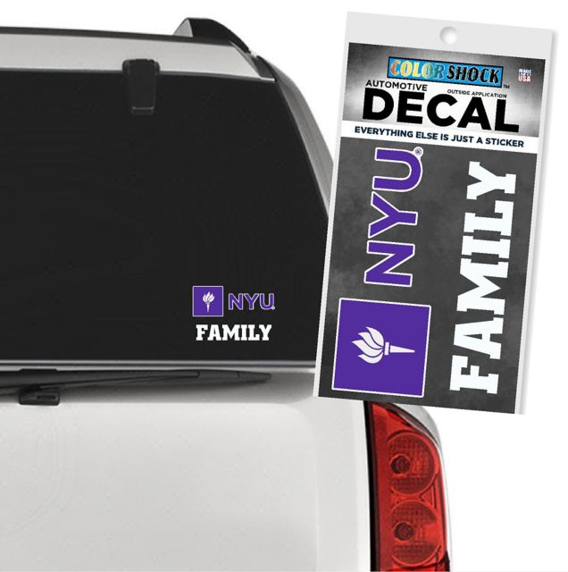 New York University Family Decal