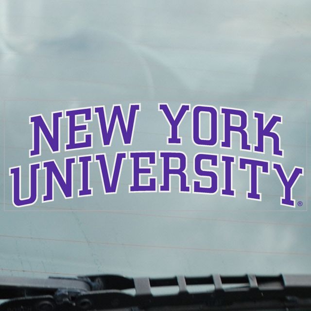 New York University Cling Decal