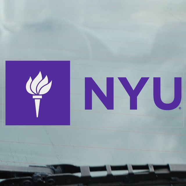 New York University Cling Decal