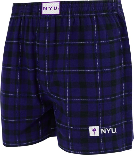 New York University Flannel Boxers