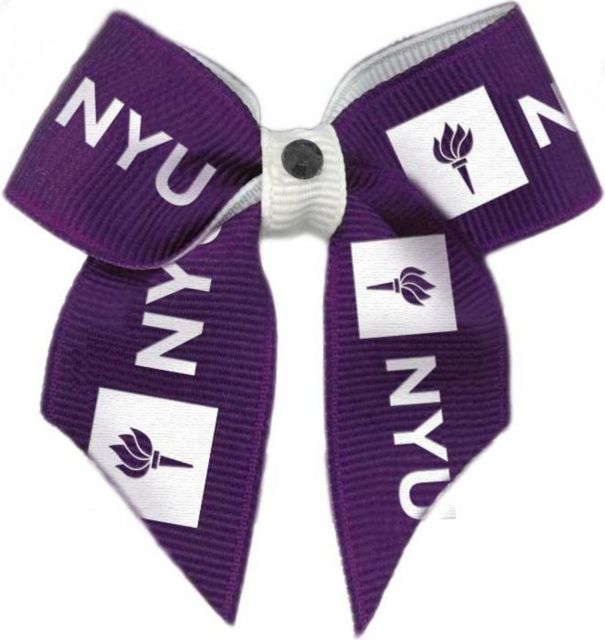 New York University Dog Hair Bow