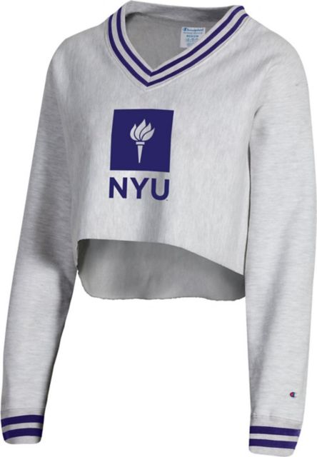 New York University Women's Cropped Crewneck Sweatshirt: New York