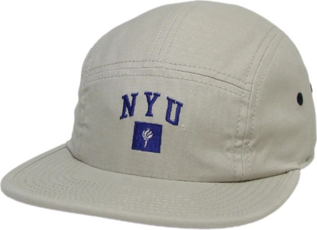 New York University Camper 5 Panel Flat Brim Hat - ONLINE