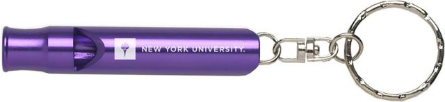 New York University Whistle Keychain