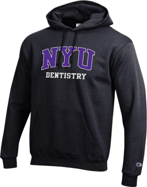 new york university hooded pullover sweatshirt new york university
