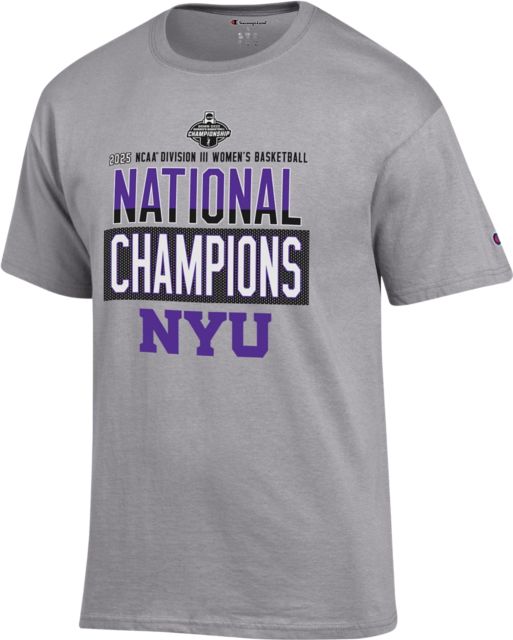 New York University Women's Basketball 2025 DIII National Champions Short Sleeve T-Shirt