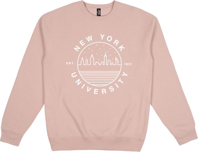 New York University Premium Heavyweight Pullover Fleece Crewneck - ONLINE  ONLY: New York University