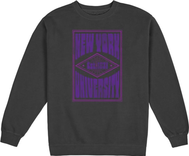 New York University Pigment Dyed Crewneck Sweatshirt - ONLINE ONLY