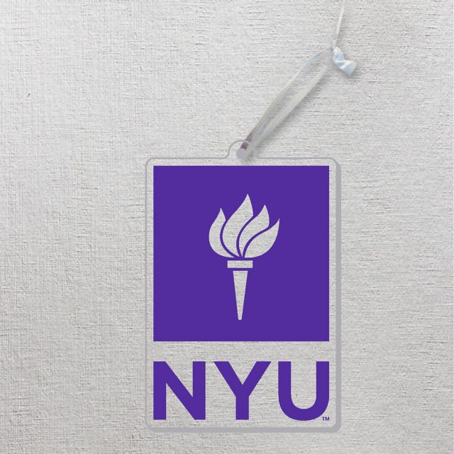 New York University 3'' x 4'' Etched Plexiglass Ornament