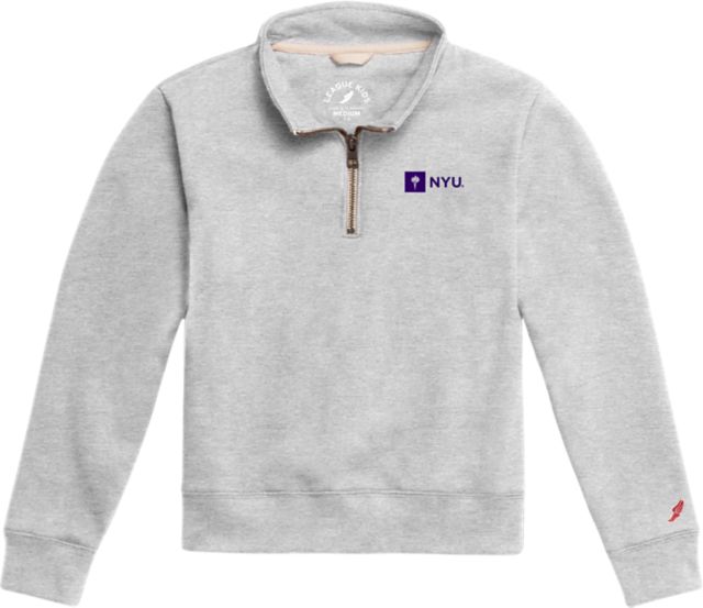 New York University Youth Girl's Crewneck | Wes & Willy | Grape | Youth Medium