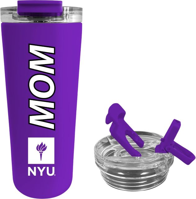 New York University Mom 18 oz. Soft Touch Tumbler