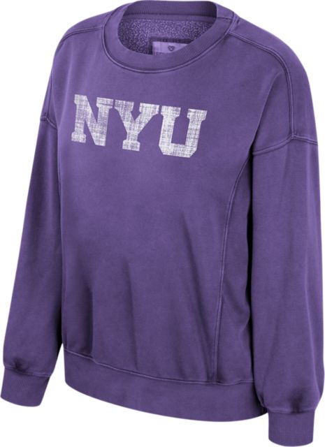New York University Women's Long Sleeve Tri-Blend V-Neck T-Shirt