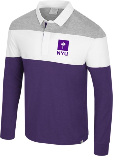 New York University Ground Floor Long Sleeve Rugby Polo