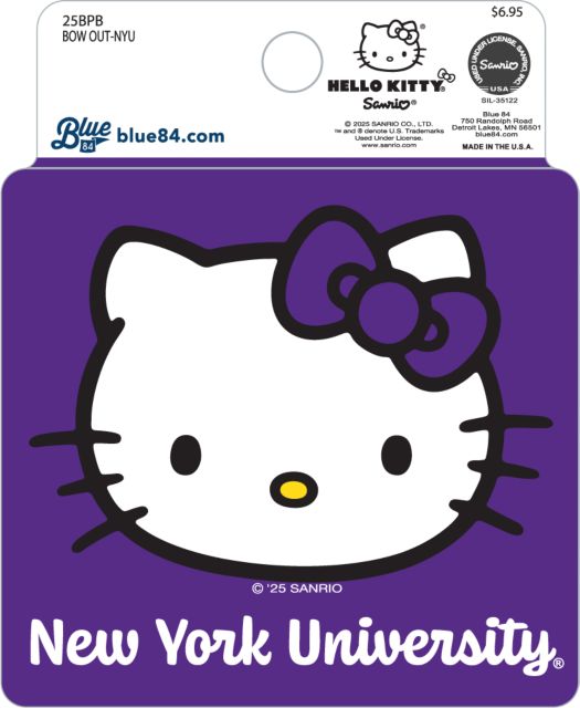 New York University Hello Kitty Sticker