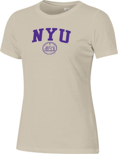 New York University Women S Relaxed Fit Short Sleeve T Shirt New York University