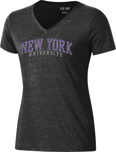 New York University Women's V-Neck Short Sleeve T-Shirt