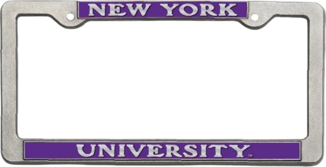 New York University License Plate Frame