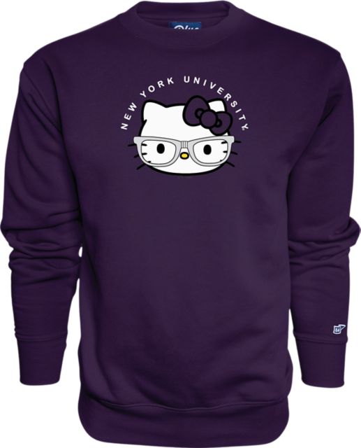 New York University Hello Kitty Women's Fleece Crewneck Sweatshirt