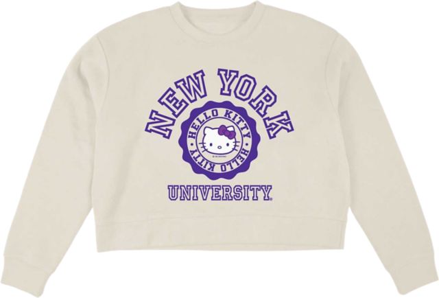 New York University Women's Hello Kitty Cloud Midi Crewneck Sweatshirt