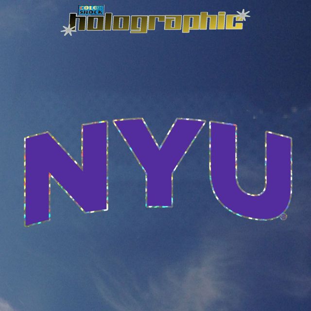 New York University Decal Hologram Stand