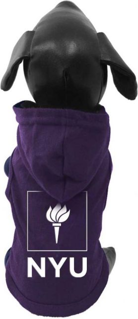 New York University Dog Fleece Hoodie