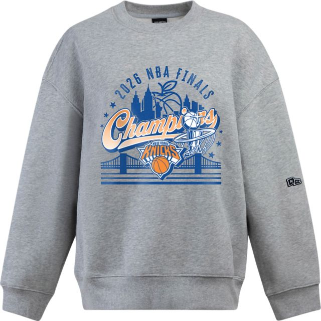 New York University 2026 NBA Finals Knicks Champions Women's Crewneck Sweatshirt
