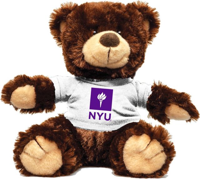 New York University 12'' Plush Noah Bear - Chocolate - ONLINE ONLY