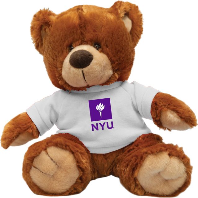 New York University 12'' Plush Noah Bear - Honey - ONLINE ONLY