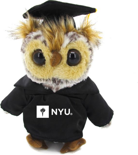 New York University 8'' Graduation Owl